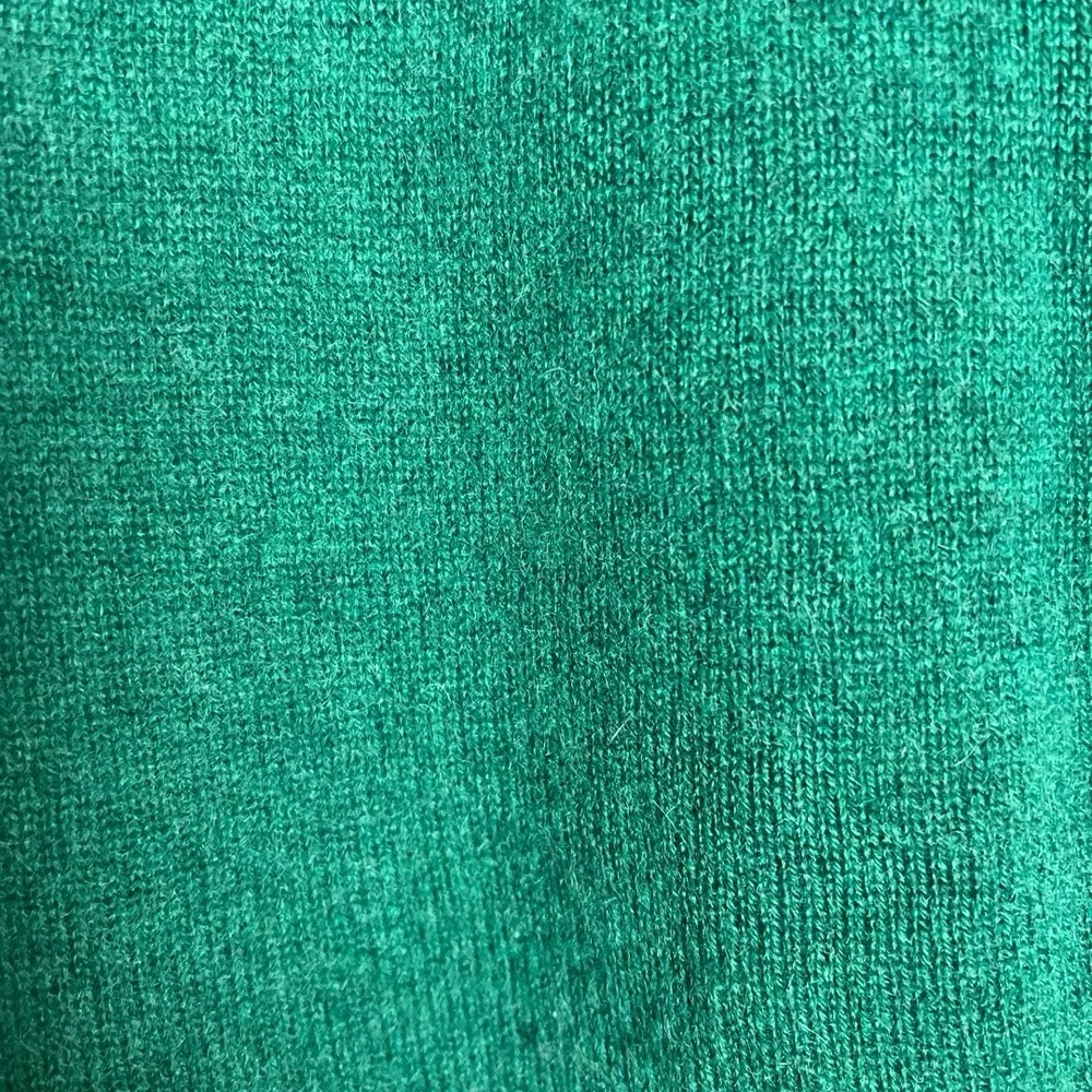 Halogen‎ Sweater Womens XS Emerald Green Crewneck Cashmere Quiet Luxury Holiday - Picture 7 of 9